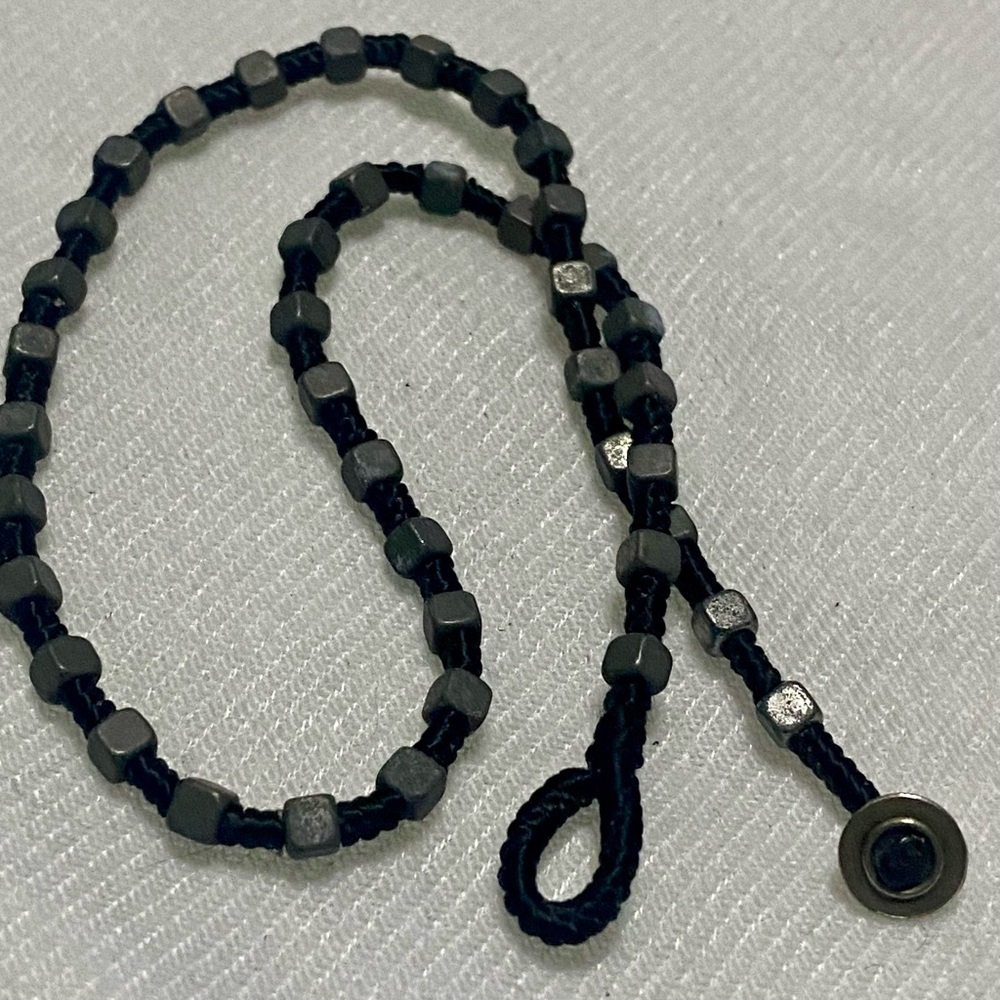 Black and Silver Men's Bracelet